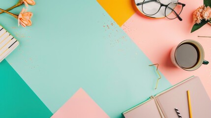 Geometric pattern with welcome home party icons. Vibrant and happy celebration backdrop.