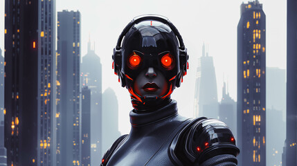Cyborgs with red eyes