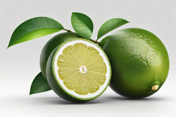 Citrus lime fruit Hyper realistic Highly Detailed