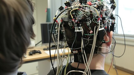 Brain-computer interface technology enabling paralyzed patients to control robotic limbs with their thoughts 