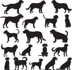 Labrador Retriever silhouette vector 