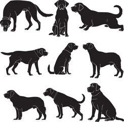 Labrador Retriever silhouette vector 