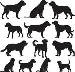 Labrador Retriever silhouette vector 
