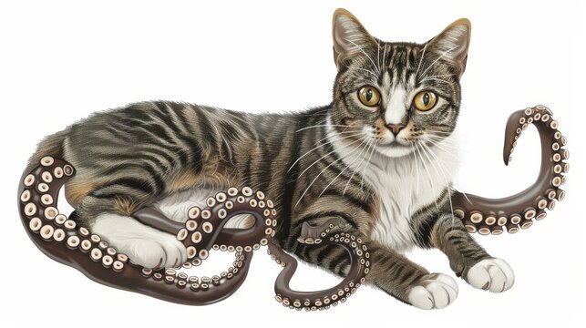 Octocat hybrid with the ability to bend reality in mysterious ways.