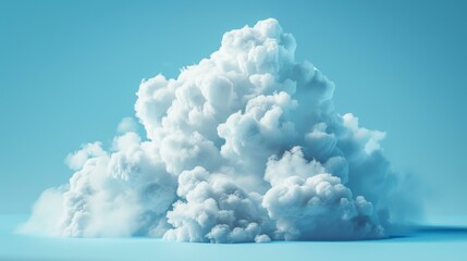 A unique cloud, soft as cotton yet as dense as stone.