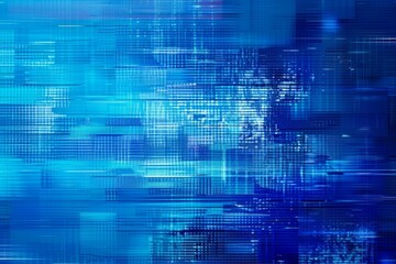 Fototapeta premium Abstract Blue Digital Data Background
