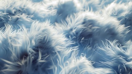 Light blue furry flat background, minimalist style, copy space, banner, horizontal wallpaper 