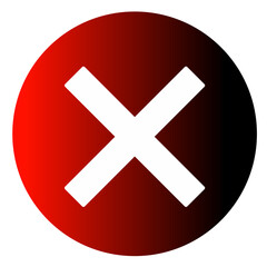 Obraz premium cross mark icon vector design element 