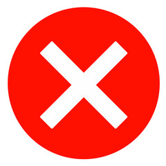 cross mark icon vector design element 