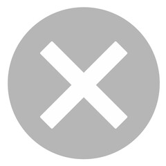 cross mark icon vector design element 