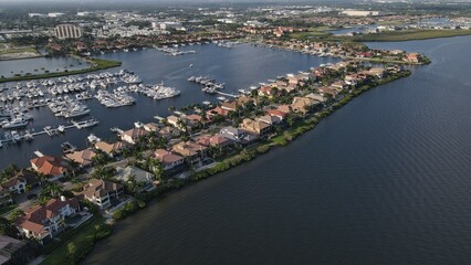 luxury housing and boating community on the Manatee River, Palmetto, Florida