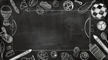 Game On: Embracing Sporting Event Icons on the Chalkboard