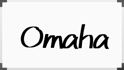 Omaha のホワイトボード風イラスト
