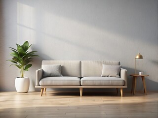 design scene with sofa generative ai