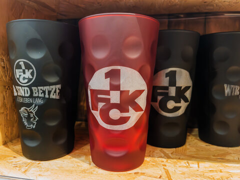 FCK Team Branded Drinking Glasses Display