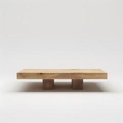 Zen-Inspired Wooden Table Exuding Natural Simplicity and Tranquility