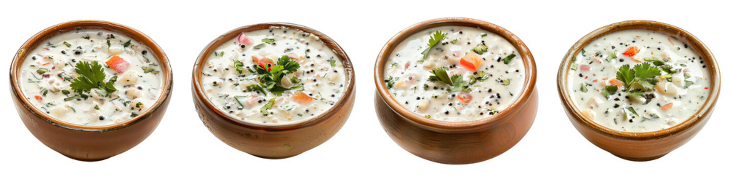 Raita isolated on transparent png background. Generative ai
