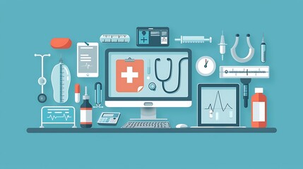 Innovative Healthcare Medicine Concepts in Web and Graphic Design Styles