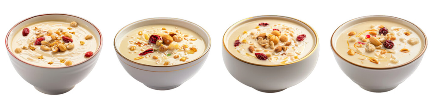 Payasam isolated on transparent png background. Generative ai