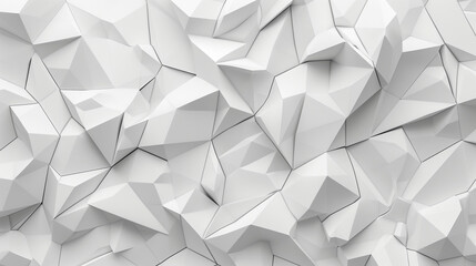 Abstract white 3d faceted background. Computer generated abstract white background 
