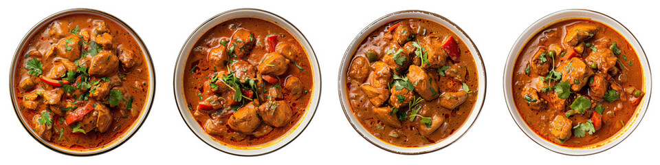 Noolkol Curry isolated on transparent png background. Generative ai