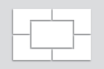 Mosaic collage template. Photo grid background. Mood board