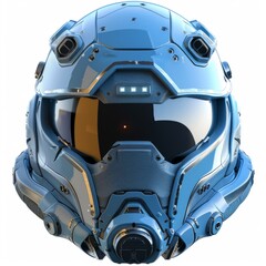 Fototapeta premium Advanced helmet with metal frame