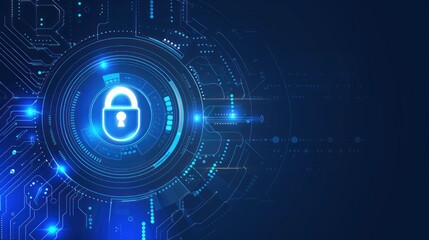 Obraz premium Cyber Security, business technology privacy concept cyber security data protection. , abstract technology background.