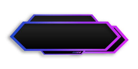 Alert Blue and Purple Gothic Emo Theme Overlay Template For Streamer Gaming Content Creator