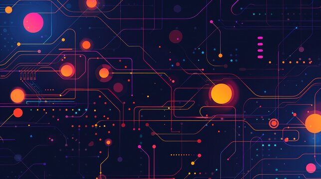 Minimalist artwork illustrating the management of data platforms for efficiency.