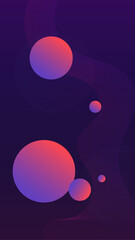 Abstract gradient background. Futuristic design background for banner, poster, cover, flyer, presentation, advertisement.