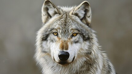 Fototapeta premium Superb Wild wolf in nature