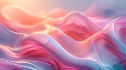 Obraz premium The image is a colorful abstract painting with a wavy pattern