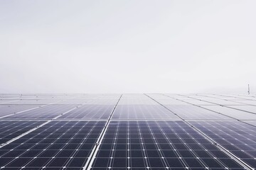 Realistic photograph of a complete Solar Farms,solid stark white background, focused lighting