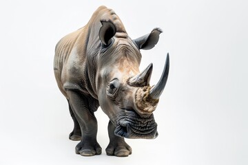 Obraz premium Realistic photograph of a complete Animals,solid stark white background, focused lighting