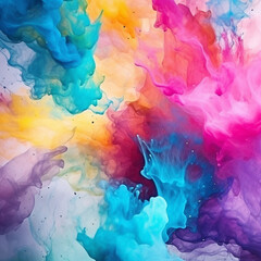 Fototapeta premium A Painting Watercolor Abstract Splash Background with artistic watercolor