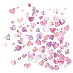 A beautiful watercolor painting of a heart