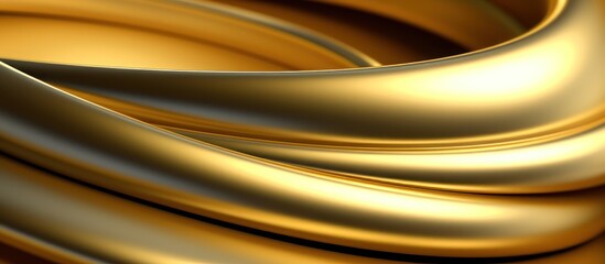 Gold background or texture of folded fabric