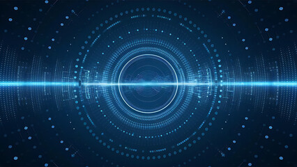 Structured database. Abstract digital wave particle. Digital music background. Sound vibrations. Futuristic dotted wave. Big data analytics. 3D illustration of nano particles in cyberspace