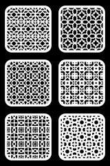 Geometric and simple pattern for background, decoration, panel, for cnc cutting