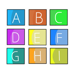 Icon set alfabet © Rini