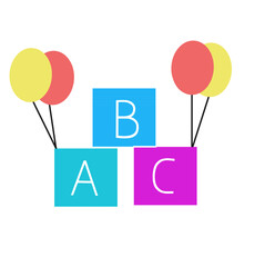 Alfabet with balloons © Rini