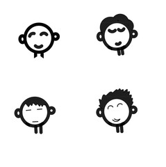 set of cartoon people