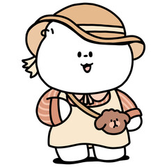 Teddy bear girl