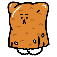 illustration of a bear with a curry 