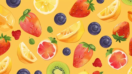 fruit pattern illustration