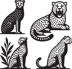 cheetah bundle vector