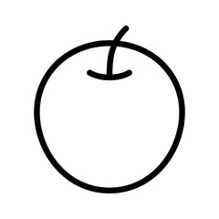 cherry fruit line icon vector design