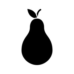 avocado solid icon vector design