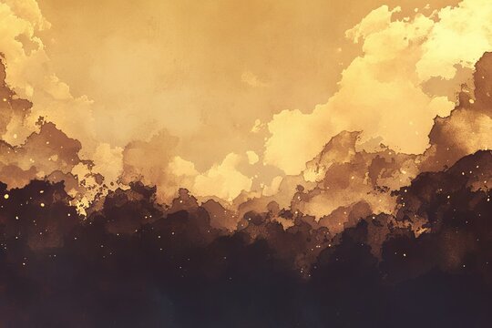 Abstract background with a parorama of natural scenery